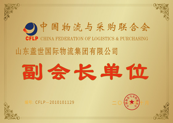 Vice President Unit of China Federation of Logistics and Purchasing