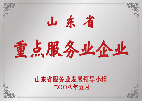 Shandong Province Key Service Industry Enterprise